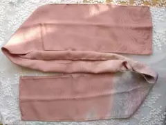 【帯枕セットしやすい】帯揚げ ピンク 刺繍 着物小物 151cm(30cm)⑤