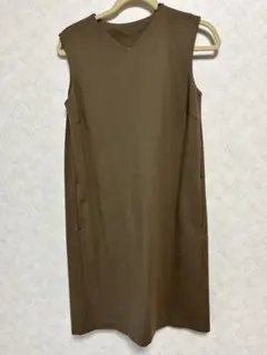 ブラウン ノースリーブ 　セットアップ