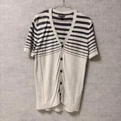 GAP ギャップ レディース 半袖 サマーニット カーディガン S グレー