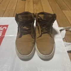 ブラウンレザー ハイカットシューズ