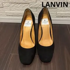 LANVIN en Bleu ブラックハイヒールパンプス　お値下げ！