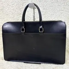 【美品】グレンロイヤル ブリーフケース 2ハンドルジップケース ブラック 黒 2ハンドルジップケース 全4色 | ブライドルレザーの名門 GLENROYAL