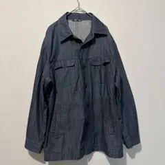 THE SCOTCH HOUSE ダークブルーデニムシャツ M 長袖