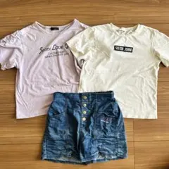 シスタージェニィ JENNI Tシャツ　デニムショートパンツ　セット　150