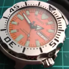 仕上げ済セイコーオレンジモンスターダイバー7s26C新品交換 