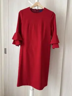 【INED】Maglie le casset ティアードスリーブ ひざ丈ワンピのサムネイル