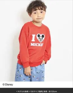 ＜Mickey＞ミッキー　オーバーサイズ スウェット プルオーバー