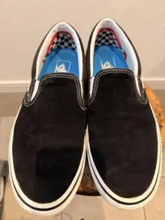 Vans ブラック スエード スリッポン