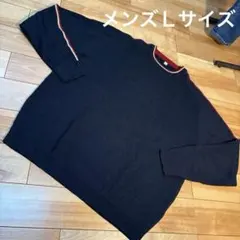 ユニクロ　ネイビー クルーネックニット メンズLサイズ単品S4011