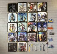 スクエニカフェ キングダムハーツ 紙製コースター 15種セット キングダムハーツ15周年記念カフェ！秋葉原/新宿/大阪 11/10まで
