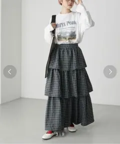 チェックプリーツスカート