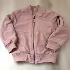 キッズ MA-1 ブルゾン ピンク 120cm 女の子