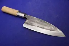 （４７）有光 大出刃包丁 和包丁 登録有光 プロ用黒打ちビンテージ希少品 47）有光 大出刃包丁 和包丁 登録有光 プロ用黒打ちビンテージ希少品