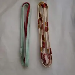 未使用保管品　帯締め 2本セット 正絹 絹100% 和装小物