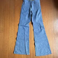 新品　デッドストック　70s ラングラージャパン ベルボトム シャンブレーパンツ
