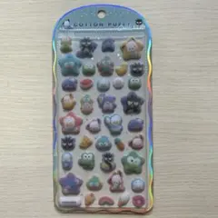 COTTON PUFFYシール　はぴだんぶい