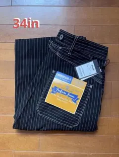 新品❗️Schott ヒッコリーデニム　黒 完売品 w34 ブラック 新品❗️ ショット schott オールドヒッコリーデニム w34 ブラック