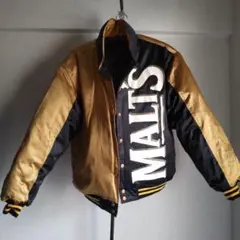 SUNTORY MALTSロゴ入りサテン風スタジャン非売品