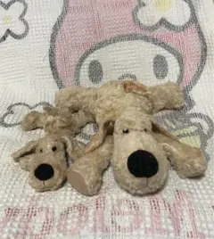 【レトロ・レア】 Louk子犬のるーくお手玉ぬいぐるみ2体セット 子犬のルーク ぬいぐるみ2匹セット 新品タグつきの通販 by