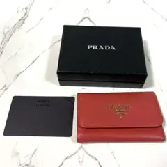 PRADA M222A サフィアーノ CERISE キーケース - メルカリ
