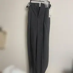 GU ダークグレーヘリンボーン　ハイウエストパンツZ E XS