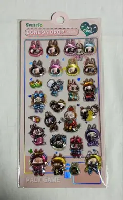 ラブブ ボンボンドロップシール 立体シール 3Dシール