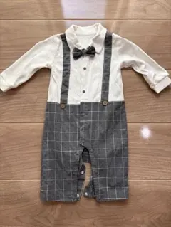 ボウタイ付きオーバーオール 70cm