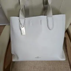 COACH ホワイトレザー トートショルダーバッグ 新品未使用品