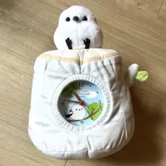 ふくふくシマエナガ ちょこんとぬいぐるみ時計 切り株時計 - メルカリ