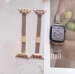 Apple Watch マグネットベルト シルバー 42/44/45mm