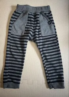 ボーダー　裏起毛　ズボン　95