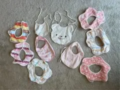 赤ちゃん　ベビー　スタイ　よだれかけ　エプロン　10枚セット