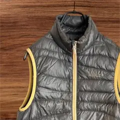 AIGLEエーグル✨ダウンベスト【XS】ジップアップ　ダウン93% グレー系のサムネイル
