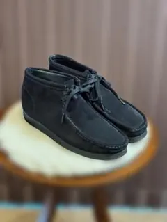 【良品】クラークス スエード ワラビー　ブラック 26.5cm（UK8.5）箱無