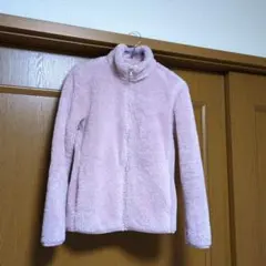 フリースジャケット ピンク ジップアップ