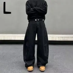 00s Japan Rags ワイドベイカーデニム 裾絞りドローコード付き - メルカリ
