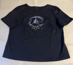 TO BE CHIC ネイビー マリン柄 半袖Tシャツ 46サイズ