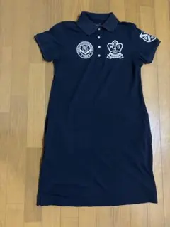 綺麗】パーリーゲイツ ワンピース ネイビー ポロシャツワンピース