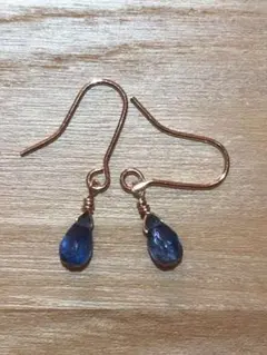 1点作品☆ ジェムカット　ブルークォーツピアス　イヤリングに変更可能☺︎ 1点作品☆ ジェムカット ブルークォーツピアス イヤリングに変更可能