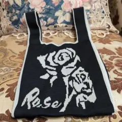 ハンドメイド バラデザイン エコバッグ❲最終価格❳