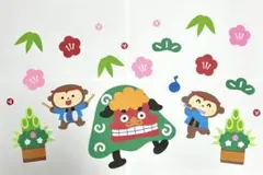 壁面飾り　お正月　新年　冬　保育園　幼稚園　お正月飾り