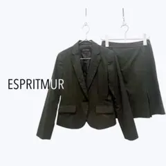 ESPRITMUR エスプリミュール ダークグレー スカートスーツセット 春秋冬