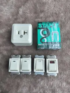 露出コンセント ・ステップル・ 壁スイッチ