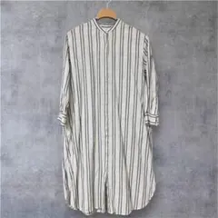 ジャーナルスタンダードレリューム シャツワンピース ストライプ柄 リネン F