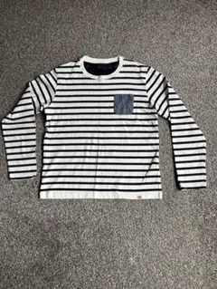 BEAMS HEART ストライプ 長袖カットソー L