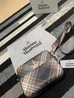 Vivienne Westwood チェック柄ショルダーバッグ