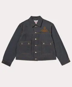 Vivienne Westwood デニムジャケット 38 グレー グラデーションﾃﾞﾆﾑﾀｯｸｷﾞｬｻﾞｰｼﾞｬｹｯﾄ（デニムジャケット