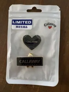 Callaway ゴルフマーカー 限定生産品 ハート型　ブラック　キャロウェイのサムネイル