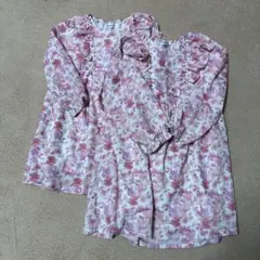 SLAP SLIP 花柄長袖ワンピース 120、110cm