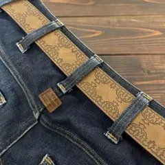 ウエスタンベルト ブラウン アメカジ ヴィンテージ y2k バイカーアンティーク